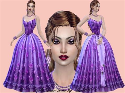 Purple Formal Dress At Trudie55 Sims 4 Updates Purple Formal Dress