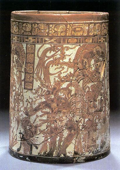 Maya Codex Style Cylindrical Vessels