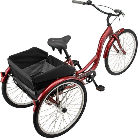 schwinn meridian comfort 26 in unisex adult tricycle adult bikes sports and outdoors shop