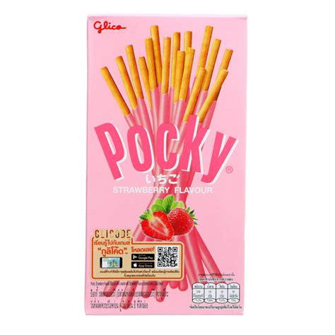 Pocky Strawberry Coated Biscuit Sticks 45g