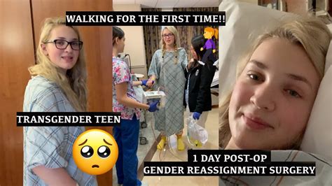 1 Day Post Op Gender Reassignment Surgery Vlog Transgender Teen Emily Tressa Youtube
