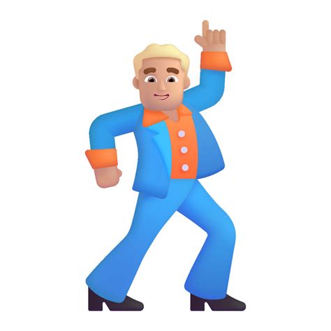Man Dancing 3d Medium Light Icon Fluentui Emoji 3d Iconpack Microsoft