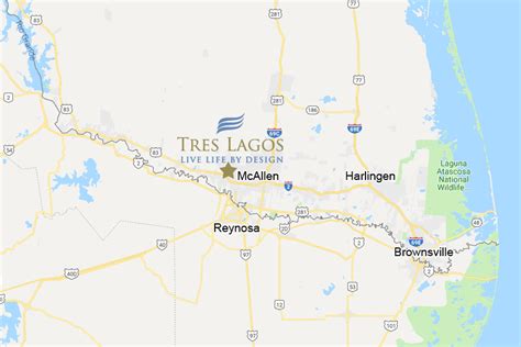 Mapa Mcallen Texas Estados Unidos