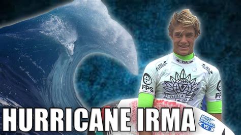 surfer dies after trying to ride wave in hurricane irma youtube