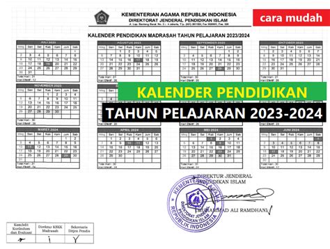Kalender Pendidikan Tahun Pelajaran 2023 2024 Caramudah