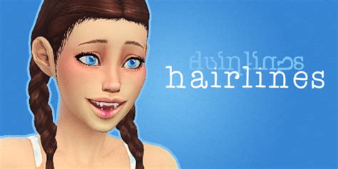 My Sims 4 Blog Messy Hairline By Hiloharlow