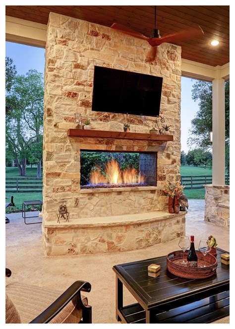 Pin By Texas Custom Patios On Fire Pits Fireplace Tv Wall Outdoor