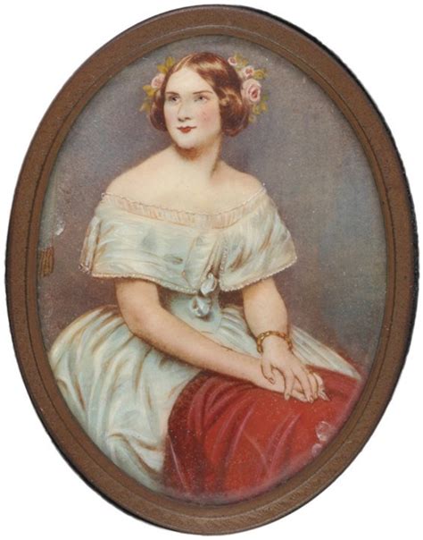 C 1860 Oval Portrait Painting Of Jenny Lind Lot 189