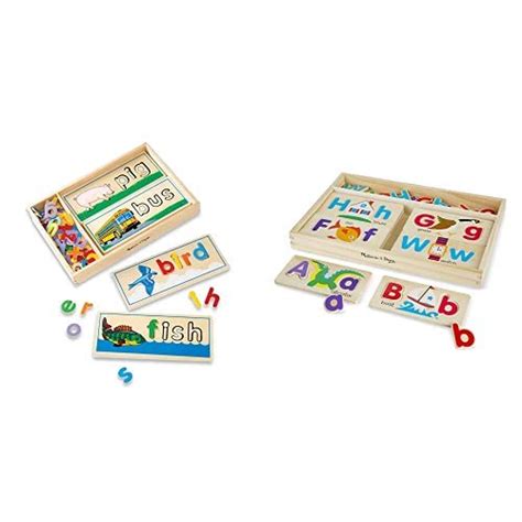 Melissa And Doug See And Spell And Abc Picture Boards Bundle Pricepulse
