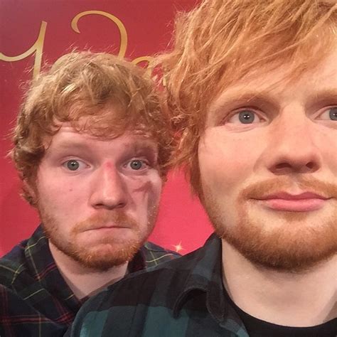 ed sheeran s wax figure has a very impressive bulge e news