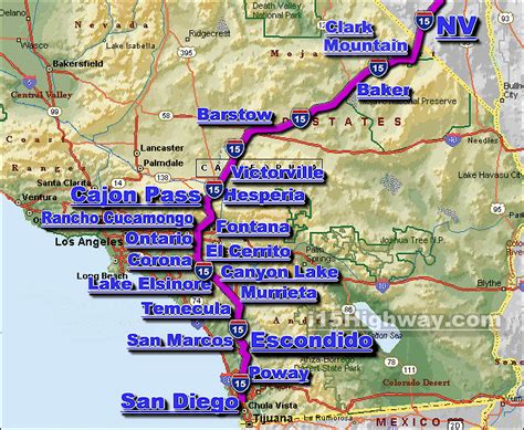 I 15 California Traffic Maps