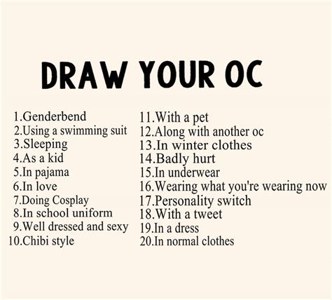 Draw Your Ocfc Challenge By That Gothic Kitty On Deviantart
