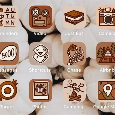 Fall Extension Pack Hand Drawn Ios14 App Icons Bundle Etsy