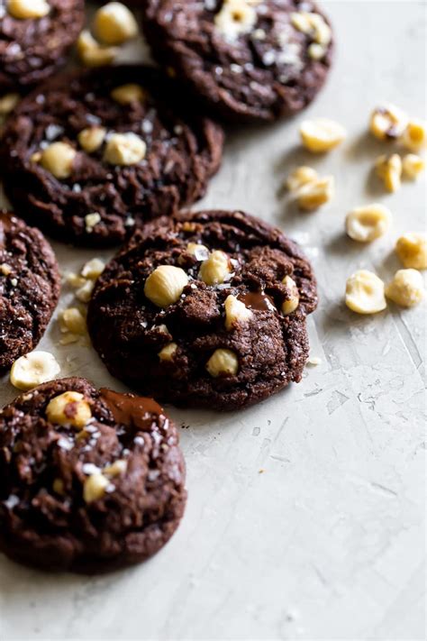 Double Chocolate Hazelnut Cookies A Sassy Spoon