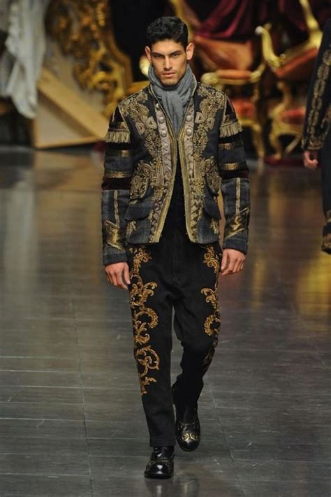 Dandg Mens Fashion Tailoring And Embroidery Baroque Fashion Dolce And