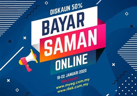 Aku terlepas masa diskaun hari polis aritu, so td gi byr kat myeg. Diskaun 50% Bayar Saman Trafik PDRM Secara Online Bermula ...