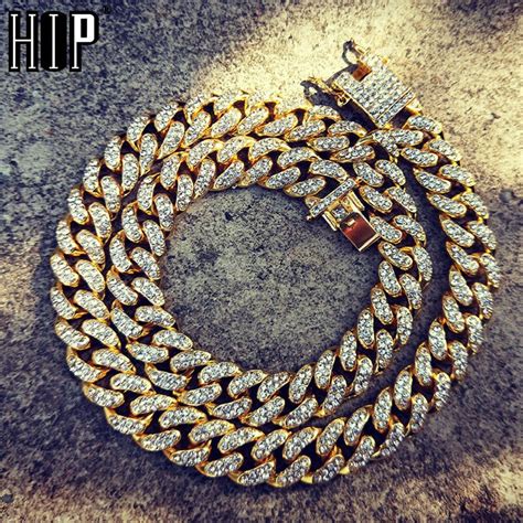 Promo Hip Hop Iced Out Paved Rhinestones 1Set 13MM Gold Silver Full