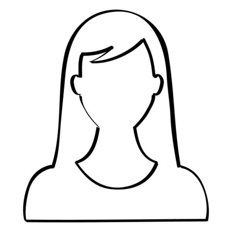 Hand Drawn Female Avatar Transparent Png And Svg Vector File