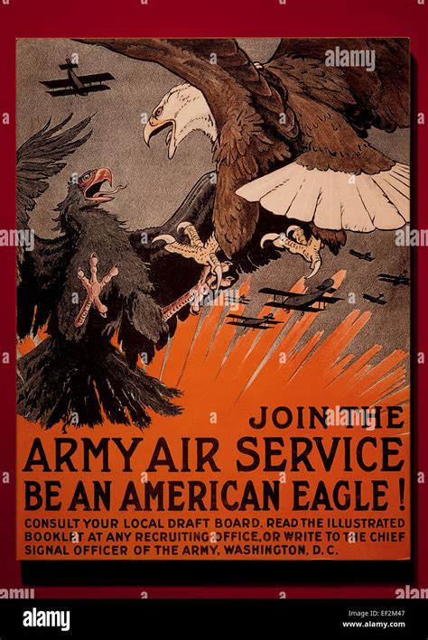 Join The Army Air Service Poster From Wwi Circa 1917 Usa Stock Photo