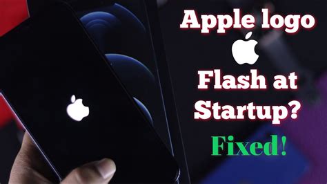 How To Fixed Flashing Apple Logo Stuck On Boot Looping Iphone S Stuck On Apple Logo Youtube