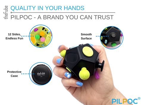 Buy Pilpoc Thefube Fidget Cube Dodecagon 12 Sides Deluxe Authentic