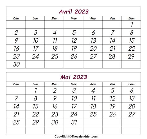 Calendrier Avril Mai 2023 Su Wikidates Org Vrogue