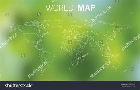 Political World Map Country Borders Stock Vector Royalty Free
