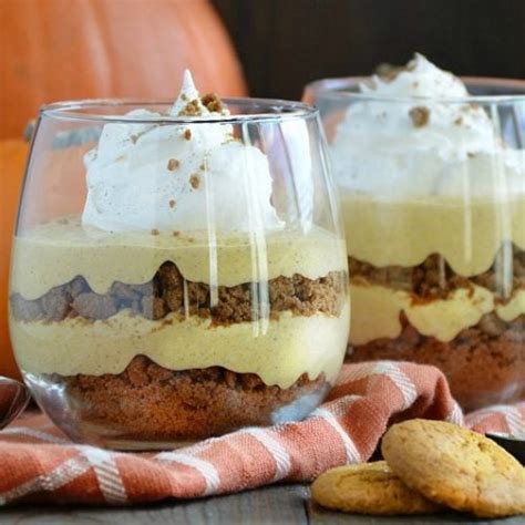 Easy No Bake Pumpkin Cheesecake Gingersnap Parfaits