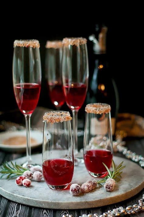 There are drinks that go with christmas cookies and drinks to toast with before christmas dinner. Sparkling Cranberry Ginger Cocktail