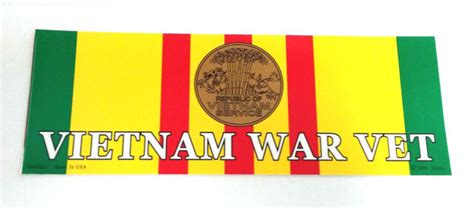 Vietnam War Vet Military Bumper Sticker Bm0081 Ee Ebay