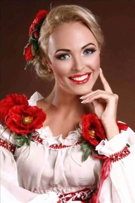 Ukraine Woman In Traditional Clothes Beautiful Costumes Ukraine Women Beauty
