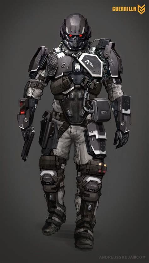 Helghast Soldier Combat Armor Sci Fi Armor Military Armor Power