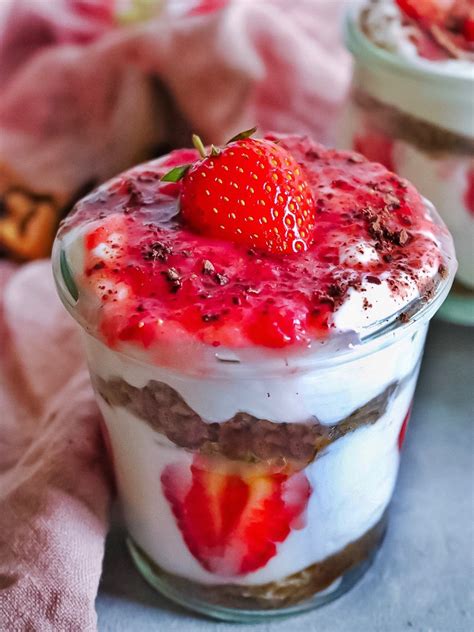 Erdbeer Tiramisu Im Glas Vegan