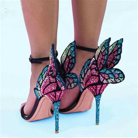 Butterfly Wing Sandals Butterfly Heels Butterfly Sandals Stiletto Heels