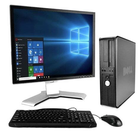 Dell Optiplex 780 Desktop Pc Computer System And 19 Lcd Monitor