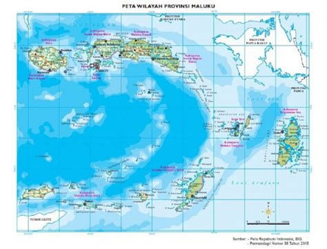 Gambar Peta Maluku Lengkap Broonet