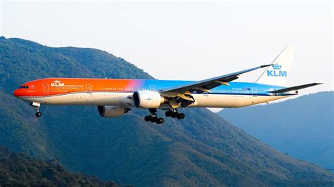 Klm Boeing 777 300er Orange Pride Livery At Hkgvhhhh Youtube