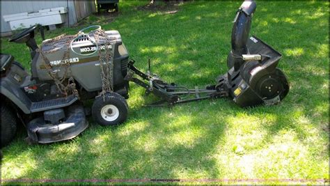 Snow Blower Attachment For Craftsman Riding Lawn Mower Home And