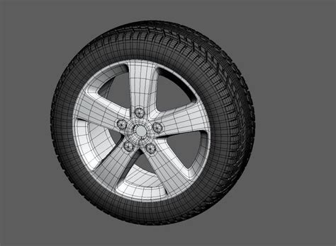 Car Wheel 3d Model 3ds Max Files Free Download Modeling 50737 On Cadnav