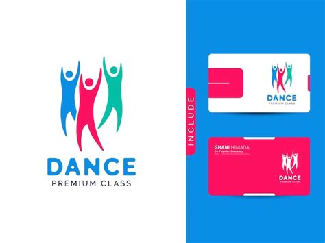 Premium Vector Dance Class Logo Design Concept Vector