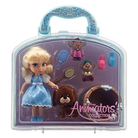 Disney Parks Cinderella Animator Mini Doll Set 5 With Accessories New