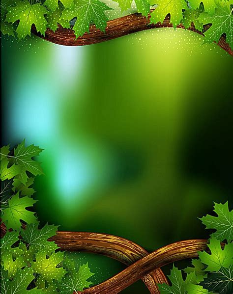 Free Green Forest Nature Background Images Vector Fresh Nature