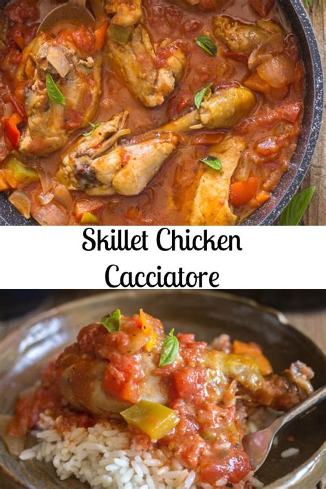 Italian style diced tomatoes, dry pasta, spaghetti, grated parmesan cheese and 3 more. Easy Skillet Italian Chicken Cacciatore
