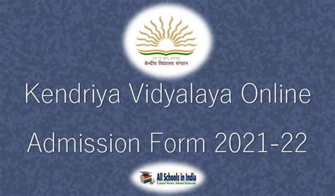 Total 1199 central government schools which are affiliated under the ministry of human resources development of as kendriya vidyalaya sangathan invites online application form for admission from class 1st to 11th. KV Online Admission Portal 2021-22 | KVS Class 1 Admission ...