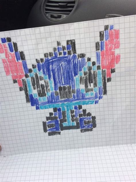 Pixel Art Disney Stitch Skolka Skubin