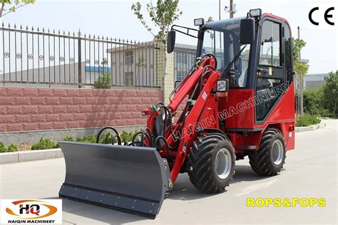 Haiqin Brand Ce Approved 08 Ton Mini Loader Hq908 With Snow Blade