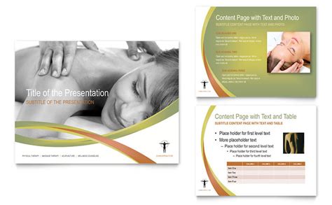 Massage And Chiropractic Powerpoint Presentation Template Design