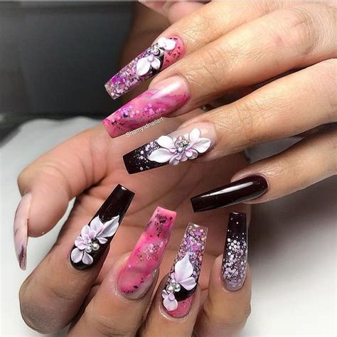 21 Elegant Design Coffin Acrylic Nails You Should Try Right Now Acrylic Coffin Nails With