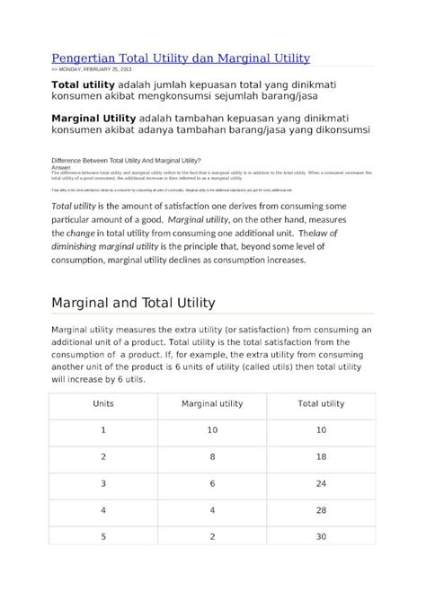 Marginal Utility Pengertian Jenis Contoh Dan Cara Ker Vrogue Co