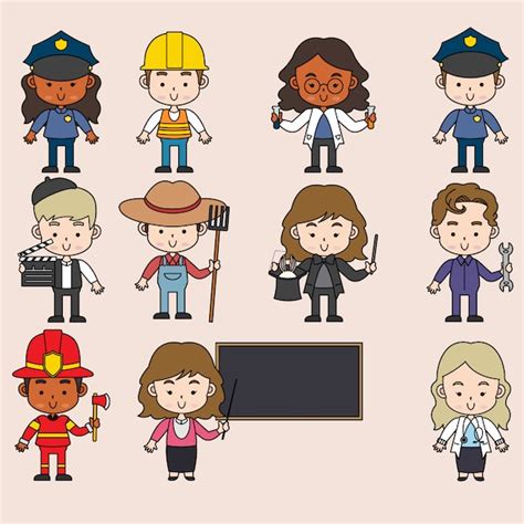 Premium Vector Various Careers And Professions